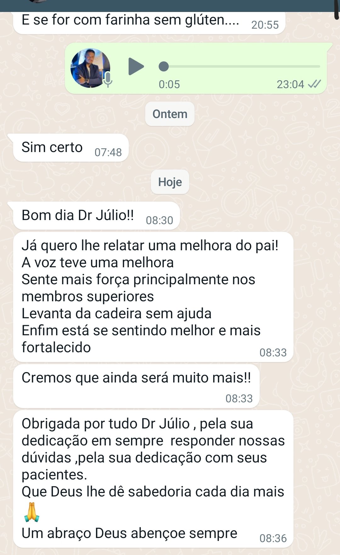 PrintScreen de uma conversa com o especialista