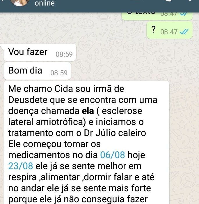 PrintScreen de uma conversa com o especialista